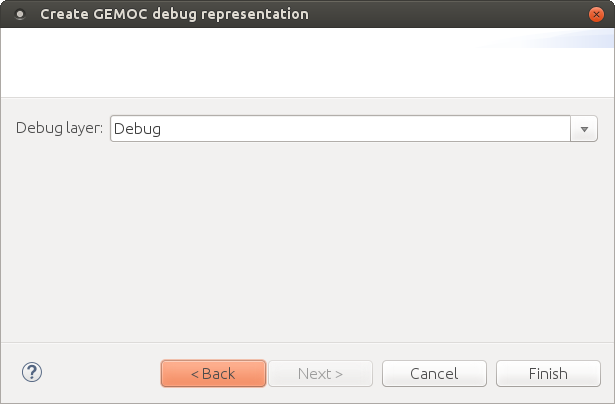 Debug representation wizard