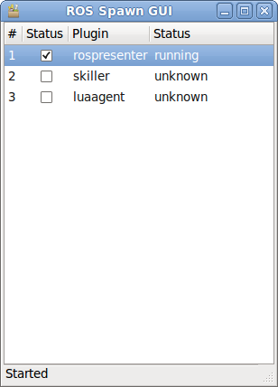 ROS Spawn GUI Screenshot